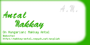 antal makkay business card